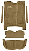 5-Piece Molded Cut Pile Carpet Kit for 1979-1981 Chevrolet El Camino, GMC Caballero [Mass Backing, Doeskin/Camel Tan] - image 1