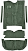 5-Piece Molded Cut Pile Carpet Kit for 1982-1986 Chevrolet El Camino, GMC Caballero [Mass Backing, Sage Green] - image 1