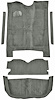 5-Piece Molded Cut Pile Carpet Kit for 1982-1986 Chevrolet El Camino, GMC Caballero [Mass Backing, Silver] - image 1