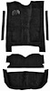 5-Piece Molded Cut Pile Carpet Kit for 1987 Chevrolet El Camino, GMC Caballero [Mass Backing, Black] - image 1