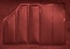 5-Piece Molded Cut Pile Carpet Kit for 1987 Chevrolet El Camino, GMC Caballero [Mass Backing, Claret/Oxblood] - image 3