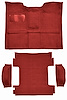 Molded Loop Carpet for 1969-1972 Chevrolet Blazer, 1970-1972 GMC Jimmy [OE-Style Jute Backing, 4-Piece, Red] - image 1