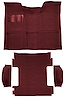 Molded Loop Carpet for 1969-1972 Chevrolet Blazer, 1970-1972 GMC Jimmy [OE-Style Jute Backing, 4-Piece, 2WD, Maroon] - image 1
