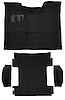 Molded Loop Carpet for 1969-1972 Chevrolet Blazer, 1970-1972 GMC Jimmy [Mass Backing, 4-Piece, 2WD, Black] - image 1