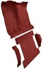Molded Loop Passenger and Cargo Area Carpet for 1973 Chevrolet Blazer, GMC Jimmy [OE-Style Jute Backing, 4-Piece, Red] - image 2