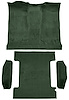 Molded Loop Passenger and Cargo Area Carpet for 1973 Chevrolet Blazer, GMC Jimmy [OE-Style Jute Backing, 4-Piece, Dark Green] - image 1