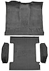 Molded Loop Passenger and Cargo Area Carpet for 1973 Chevrolet Blazer, GMC Jimmy [OE-Style Jute Backing, 4-Piece, Gunmetal Gray] - image 1