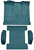 Molded Loop Passenger and Cargo Area Carpet for 1973 Chevrolet Blazer, GMC Jimmy [Mass Backing, 4-Piece, Medium Blue] - image 1