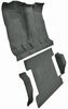 Molded Cut Pile Passenger and Cargo Area Carpet for 1974-1977 Chevy Blazer, GMC Jimmy [Mass Backing, 4-Piece, Dark Gray] - image 2