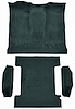 Molded Cut Pile Passenger and Cargo Area Carpet for 1974-1977 Chevy Blazer, GMC Jimmy [Mass Backing, 4-Piece, Dark Blue] - image 1
