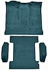 Molded Cut Pile Passenger and Cargo Area Carpet for 1974-1977 Chevy Blazer, GMC Jimmy [Mass Backing, 4-Piece, Blue] - image 1