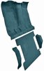 Molded Cut Pile Passenger and Cargo Area Carpet for 1974-1977 Chevy Blazer, GMC Jimmy [Mass Backing, 4-Piece, Blue] - image 2