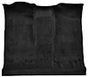 Molded Cut Pile Passenger Area Carpet for 1974-1977 Chevy Blazer, GMC Jimmy [OE-Style Jute Backing, 1-Piece, Black] - image 1