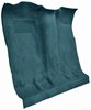 Molded Cut Pile Passenger Area Carpet for 1974-1977 Chevy Blazer, GMC Jimmy [Mass Backing, 1-Piece, Blue] - image 2
