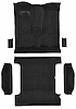 Molded Cut Pile Passenger and Cargo Area Carpet for 1978-1980 Chevy K5 Blazer, GMC Jimmy [OE-Style Jute Backing, 6-Piece, Black] - image 1