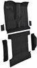 Molded Cut Pile Passenger and Cargo Area Carpet for 1978-1980 Chevy K5 Blazer, GMC Jimmy [OE-Style Jute Backing, 6-Piece, Black] - image 2