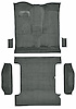 Molded Cut Pile Passenger and Cargo Area Carpet for 1978-1980 Chevy K5 Blazer, GMC Jimmy [OE- Jute Backing, 6-Piece, Dark Gray] - image 1