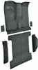 Molded Cut Pile Passenger and Cargo Area Carpet for 1978-1980 Chevy K5 Blazer, GMC Jimmy [OE- Jute Backing, 6-Piece, Dark Gray] - image 2