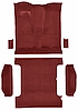 Molded Cut Pile Passenger/Cargo Area Carpet for 1978-1980 Chevy K5 Blazer, GMC Jimmy [Jute Backing, 6-Piece, Dark Red/Carmine] - image 1