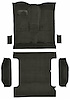 Molded Cut Pile Passenger and Cargo Area Carpet for 1978-1980 Chevrolet K5 Blazer, GMC Jimmy [Mass Backing, 6-Piece, Charcoal] - image 1