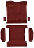 Molded Cut Pile Passenger and Cargo Area Carpet for 1978-1980 Chevrolet K5 Blazer, GMC Jimmy [Mass Backing, 6-Piece, Oxblood] - image 1