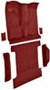 Molded Cut Pile Passenger/Cargo Area Carpet for 1978-1980 Chevy K5 Blazer, GMC Jimmy [Mass Backing, 6-Piece, Dark Red/Carmine] - image 2