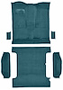 Molded Cut Pile Passenger and Cargo Area Carpet for 1978-1980 Chevrolet K5 Blazer, GMC Jimmy [Mass Backing, 6-Piece, Blue] - image 1
