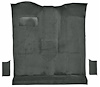 Molded Cut Pile Passenger Area Carpet for 1978-1980 Chevrolet K5 Blazer, GMC Jimmy [OE-Style Jute Backing, 3-Piece, Dark Gray] - image 1