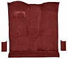 Molded Cut Pile Passenger Area Carpet for 1978-1980 Chevrolet K5 Blazer, GMC Jimmy [OE Jute Backing, 3-Piece, Dark Red/Carmine] - image 1