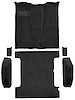 Molded Cut Pile Passenger and Cargo Area Carpet for 1981-1991 Chevy Blazer, GMC Jimmy [OE-Style Jute Backing, 6-Piece, Black] - image 1