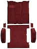 Molded Cut Pile Passenger and Cargo Area Carpet for 1981-1991 Chevy Blazer, GMC Jimmy [OE-Style Jute Backing, 6-Piece, Maroon]