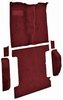 Molded Cut Pile Passenger and Cargo Area Carpet for 1981-1991 Chevy Blazer, GMC Jimmy [OE-Style Jute Backing, 6-Piece, Maroon] - image 2