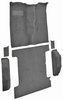 Molded Cut Pile Passenger and Cargo Area Carpet for 1981-1991 Chevy Blazer, GMC Jimmy [Jute Backing, 6-Piece, Medium Gray] - image 2
