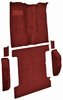 Molded Cut Pile Passenger and Cargo Area Carpet for 1981-1991 Chevy Blazer, GMC Jimmy [OE-Style Jute Backing, 6-Piece, Oxblood] - image 2