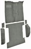 Molded Cut Pile Passenger and Cargo Area Carpet for 1981-1991 Chevy Blazer, GMC Jimmy [OE-Style Jute Backing, 6-Piece, Silver] - image 2