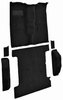 Molded Cut Pile Passenger and Cargo Area Carpet for 1981-1991 Chevrolet Blazer, GMC Jimmy [Mass Backing, 6-Piece, Black] - image 2