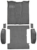 Molded Cut Pile Passenger and Cargo Area Carpet for 1981-1991 Chevy Blazer, GMC Jimmy [Mass Backing, 6-Piece, Medium Gray] - image 1