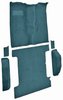 Molded Cut Pile Passenger and Cargo Area Carpet for 1981-1991 Chevrolet Blazer, GMC Jimmy [Mass Backing, 6-Piece, Blue] - image 2