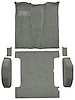 Molded Cut Pile Passenger and Cargo Area Carpet for 1981-1991 Chevrolet Blazer, GMC Jimmy [Mass Backing, 6-Piece, Silver] - image 1