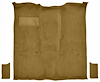 Molded Cut Pile Passenger Area Carpet for 1981-1991 Chevrolet Blazer, GMC Jimmy [OE-Style Jute Backing, 3-Piece, Buckskin] - image 1