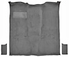 Molded Cut Pile Passenger Area Carpet for 1981-1991 Chevy Blazer, GMC Jimmy [OE-Style Jute Backing, 3-Piece, Medium Gray] - image 1