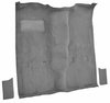 Molded Cut Pile Passenger Area Carpet for 1981-1991 Chevy Blazer, GMC Jimmy [OE-Style Jute Backing, 3-Piece, Medium Gray] - image 2