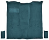 Molded Cut Pile Passenger Area Carpet for 1981-1991 Chevrolet Blazer, GMC Jimmy [OE-Style Jute Backing, 3-Piece, Blue] - image 1