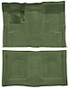Molded Cut Pile Carpet for 1974-1979 Chevrolet Nova [OE-Style Jute Backing, Automatic Transmission, Willow Green] - image 1