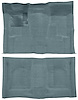 Molded Cut Pile Carpet for 1974-1979 Chevrolet Nova [OE-Style Jute Backing, Automatic Transmission, Powder Blue] - image 1