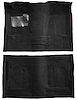 Molded Cut Pile Carpet for 1974-1979 Chevrolet Nova [OE-Style Jute Backing, 4-Speed Transmission, Black] - image 1