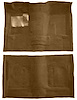 Molded Cut Pile Carpet for 1974-1979 Chevrolet Nova [OE-Style Jute Backing, 4-Speed Transmission, Buckskin] - image 1