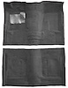 Molded Cut Pile Carpet for 1974-1979 Chevrolet Nova [OE-Style Jute Backing, 4-Speed Transmission, Medium Gray] - image 1