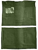 Molded Cut Pile Carpet for 1974-1979 Chevrolet Nova [OE-Style Jute Backing, 4-Speed Transmission, Willow Green] - image 1