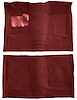 Molded Cut Pile Carpet for 1974-1979 Chevrolet Nova [Mass Backing, 4-Speed Transmission, Dark Red/Carmine] - image 1